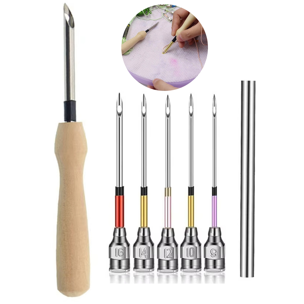 Punch Needle Handle - 1 set kit di strumenti per
