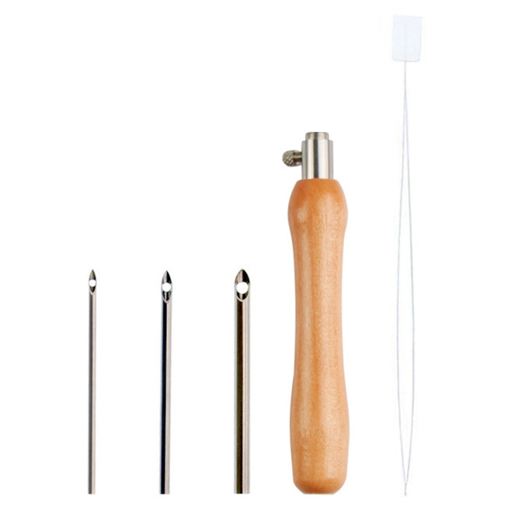 Punch Needle Handle - Set di 5 aghi da ricamo