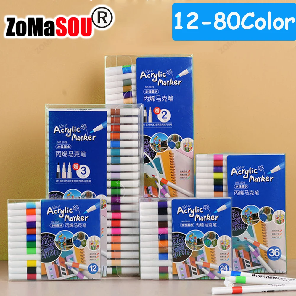 Embroidery Egg - 12-60 colori superiori pennarello vernice acrilica