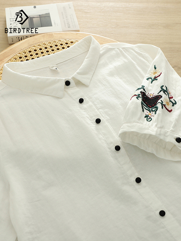 Embroidery Love - Nuova Camicia Estiva 2026 da Donna