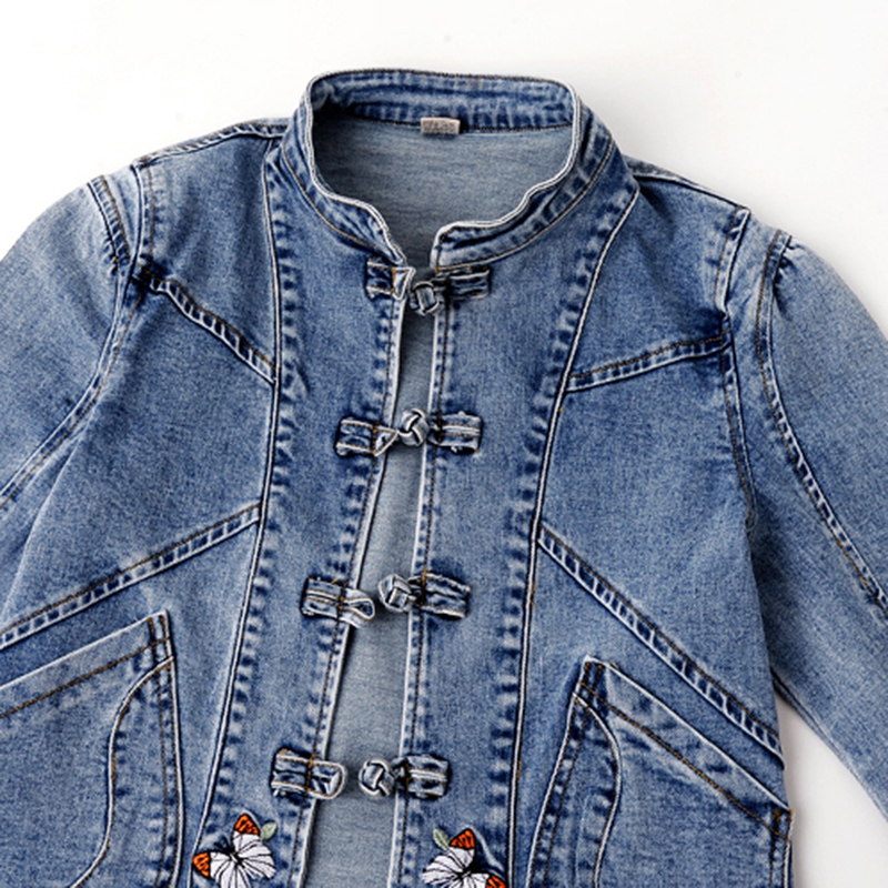 Embroidery Cardigan - Primavera 2026 Nuova Giacca in Denim