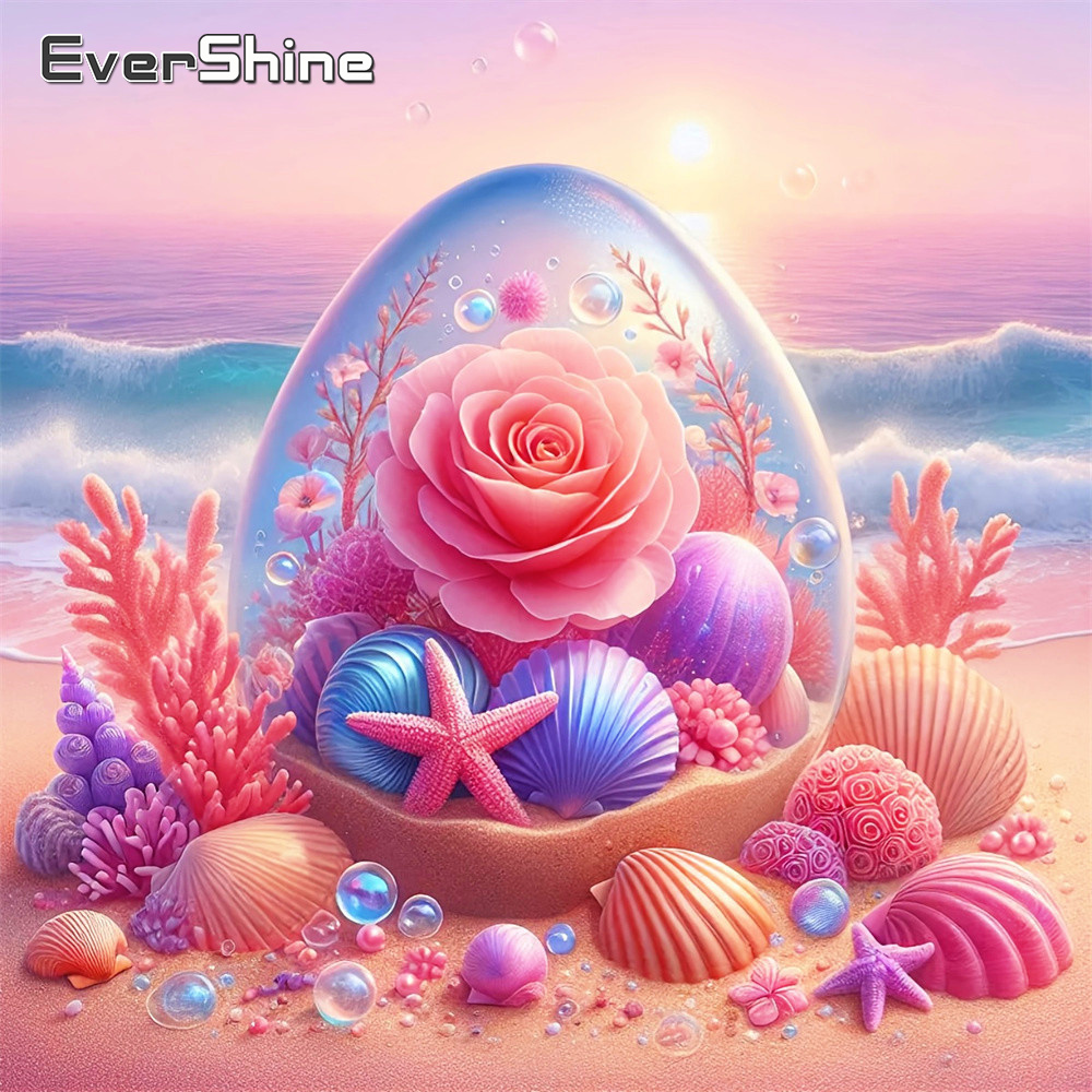 Embroidery Egg - EverShine Diamond Painting Paesaggio Marino Ricamo