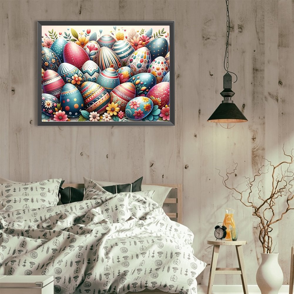 Embroidery Egg - Famiglia di pittura diamante piena fata