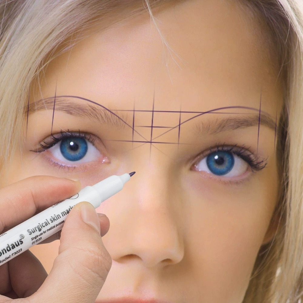 Embroidery Eyebrow - Penna Professionale Chirurgica Sterile per Marcatura
