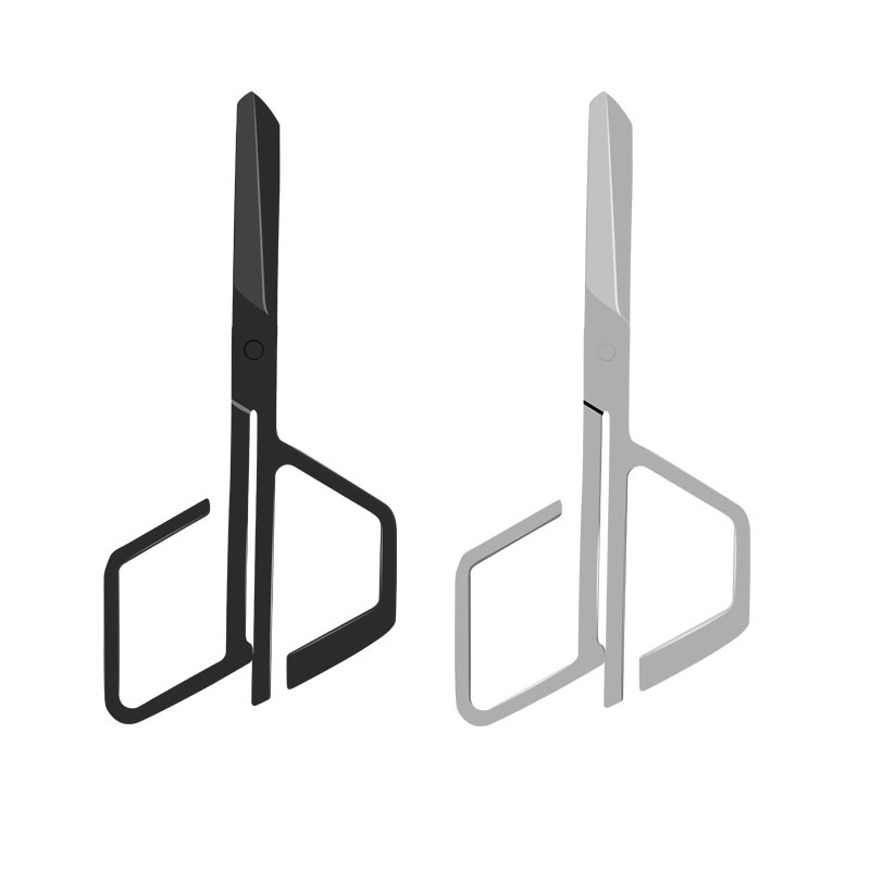 Embroidery Scissors Small - 1 pz forbici irregolari nere argento