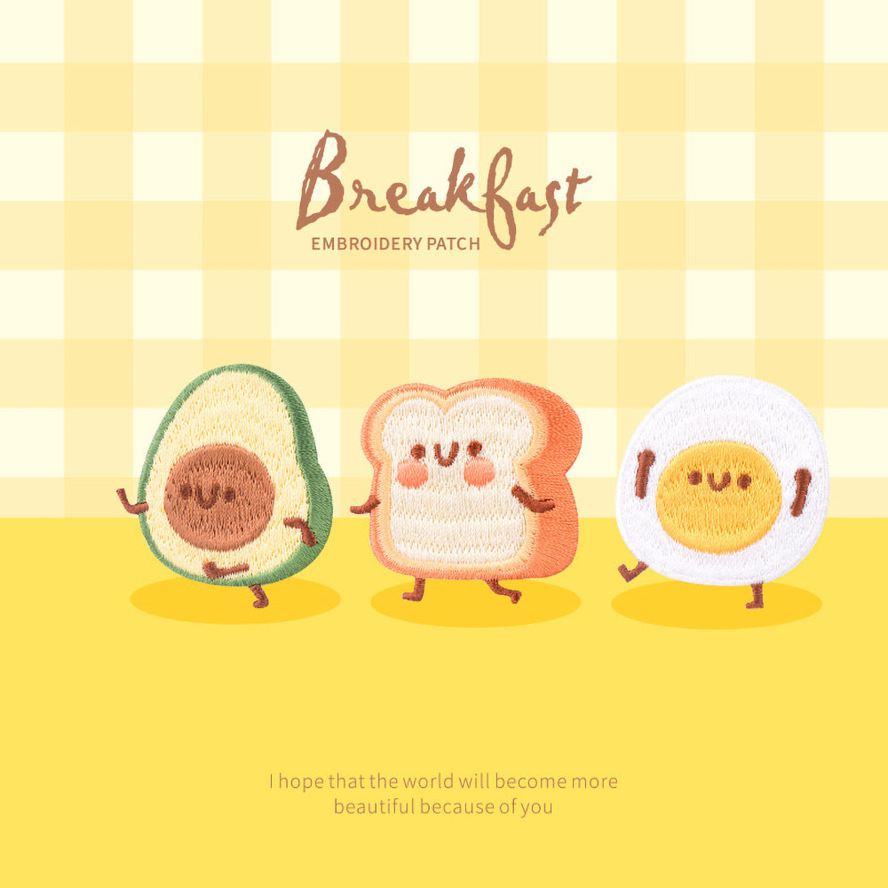 Embroidery Egg - Toppa per colazione carina da 1
