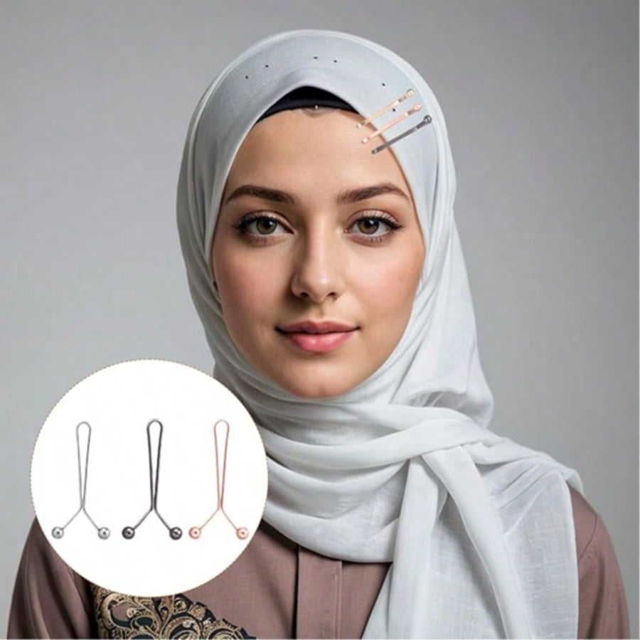 Embroidery Eyebrow - 12 Pezzi Fermagli per Sciarpe da