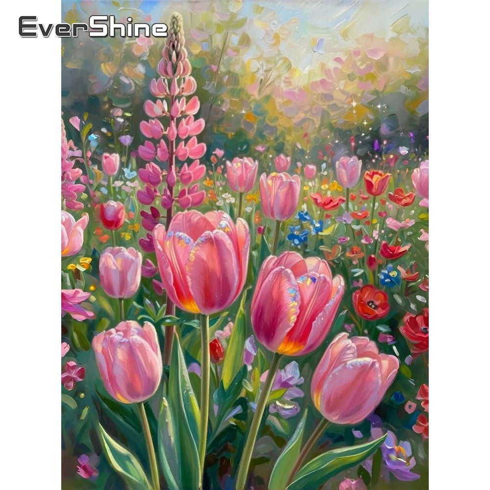 Embroidery Design Patterns Flowers - Kit per Punto Croce Evershine 11CT,