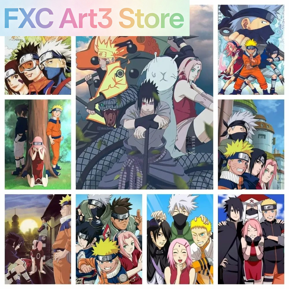 Embroidery Painting - Quadro Senza Cornice 1 Pezzo Naruto