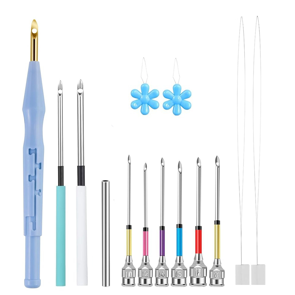 Punch Needle Handle - 14PCS Set di aghi per punzonatura