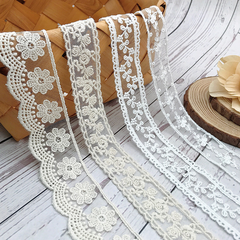 Embroidery Thread Yarn - 3 metri/lotto ricamo bianco beige filo