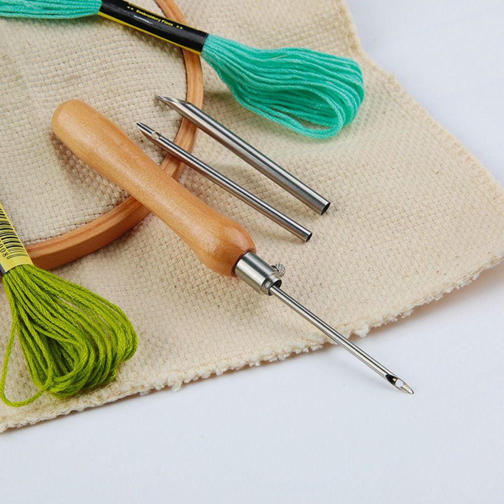 Punch Needle Handle - Set di 5 aghi da ricamo