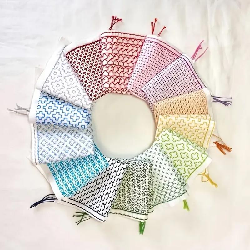 Embroidery Kit Set - 9/32 pezzi filo e aghi tessuto