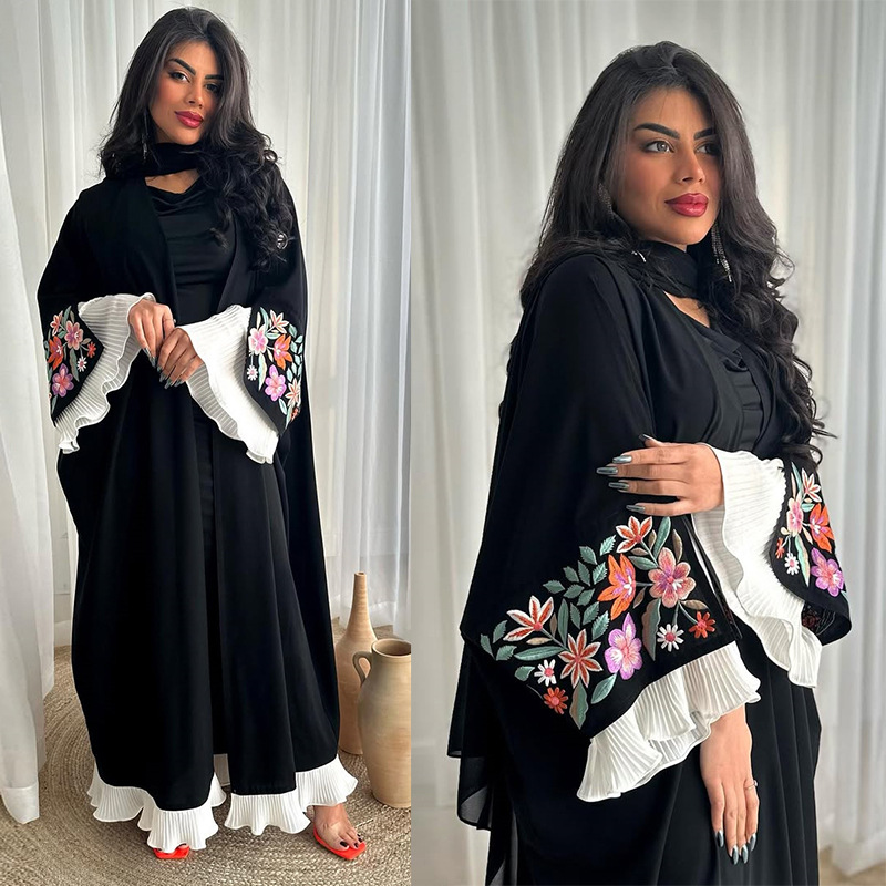 Nuovi arrivi Dubai Abaya abito - Embroidery Kaftan recensione e prezzo