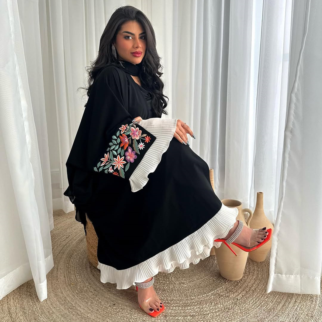 Nuovi arrivi Dubai Abaya abito - Embroidery Kaftan recensione e prezzo