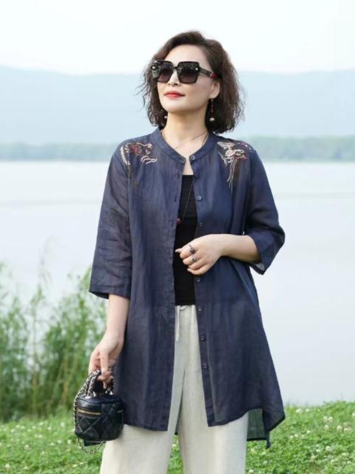 Camicia esterna sottile in mis - Embroidery Cardigan recensione e prezzo