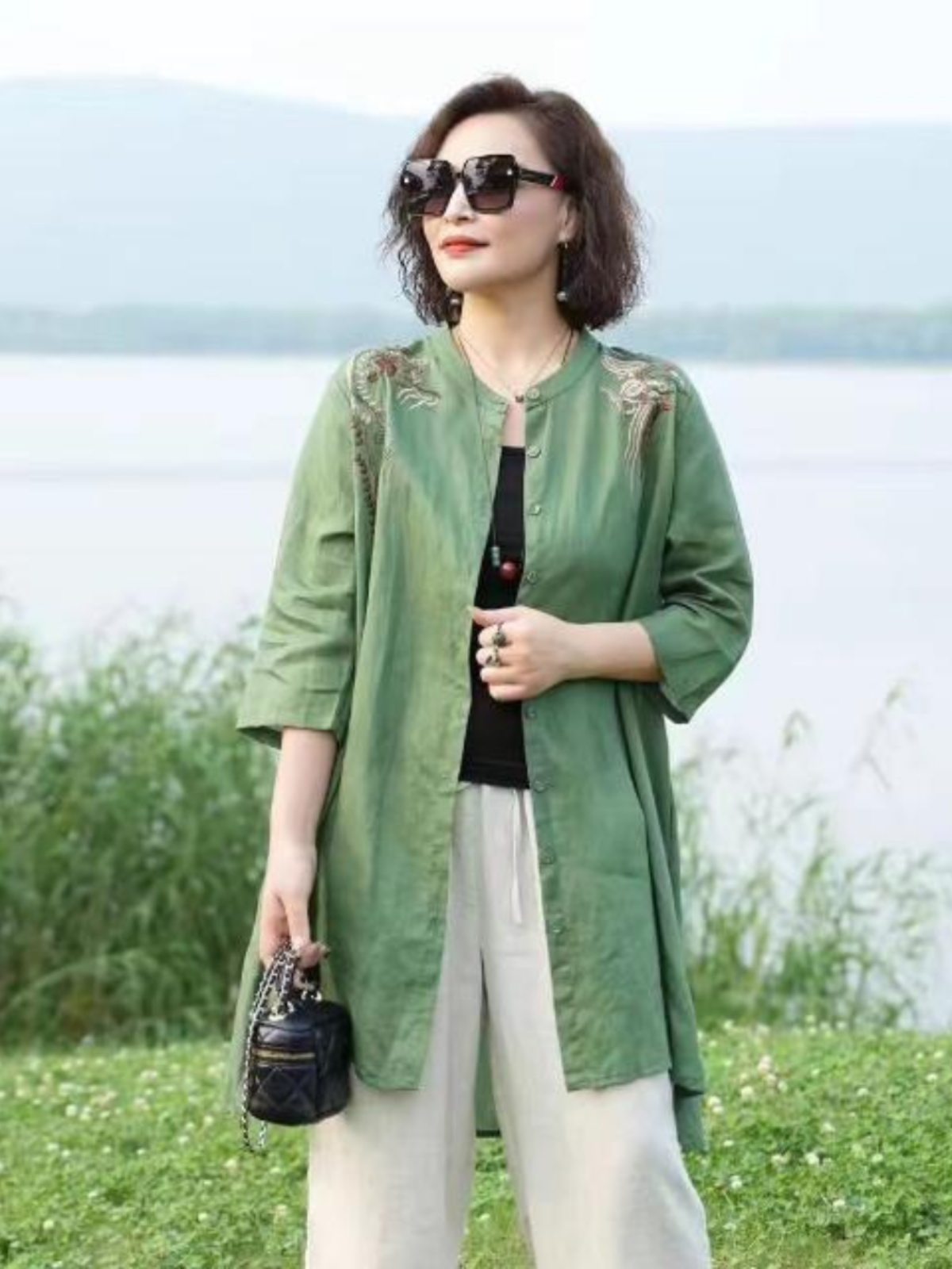 Camicia esterna sottile in mis - Embroidery Cardigan recensione e prezzo