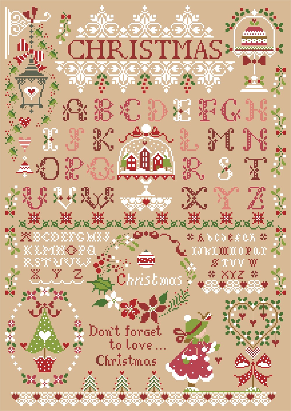 Kit punto croce ragazza di Nat - Embroidery Xmas Designs recensione e prezzo
