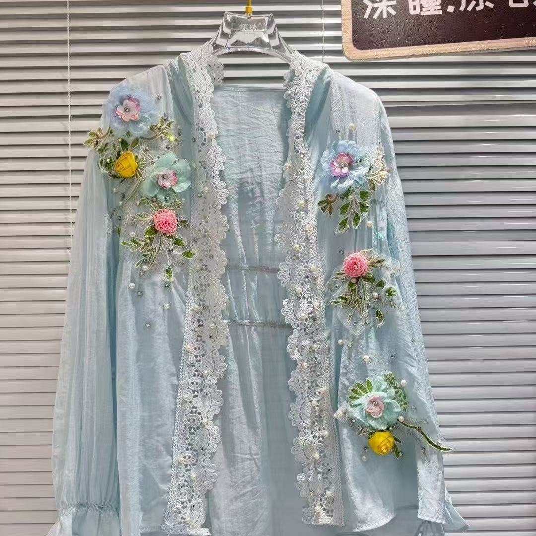 Novità in camicie con protezio - Embroidery Cardigan recensione e prezzo