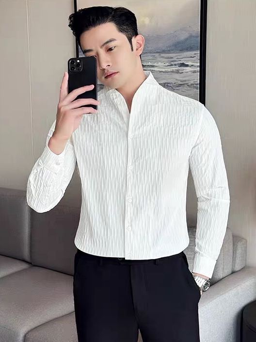Camicia Slim Fit a Maniche Lun - Embroidery Uniforms recensione e prezzo