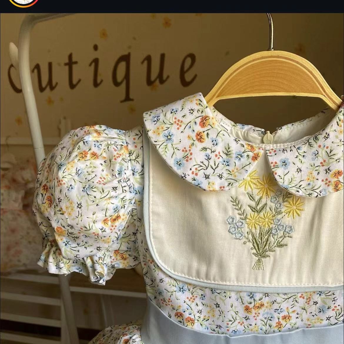 0-12 anni neonata estate fiore - Embroidery Yellow Flower recensione e prezzo