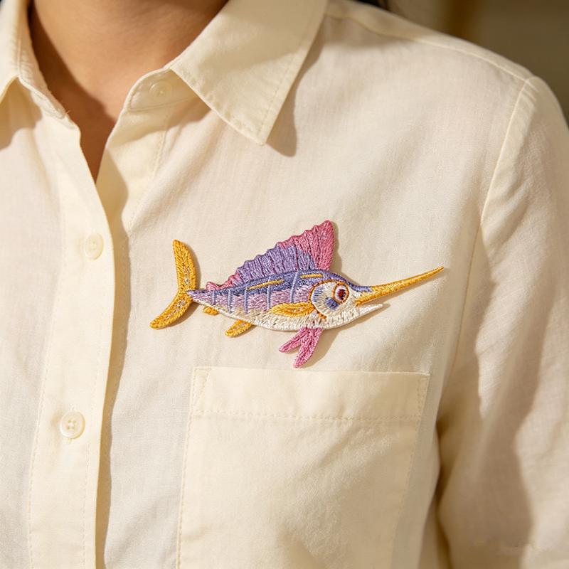 Patch Ricamato Termoadesivo pe - Embroidery Fish recensione e prezzo