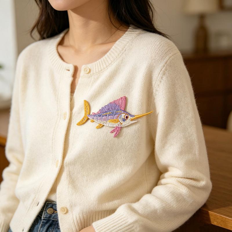 Patch Ricamato Termoadesivo pe - Embroidery Fish recensione e prezzo