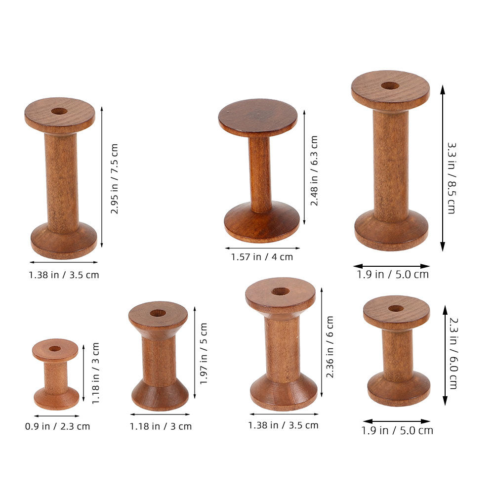 Set di 7 Rocchetti in Legno Vi - Embroidery Thread Yarn recensione e prezzo