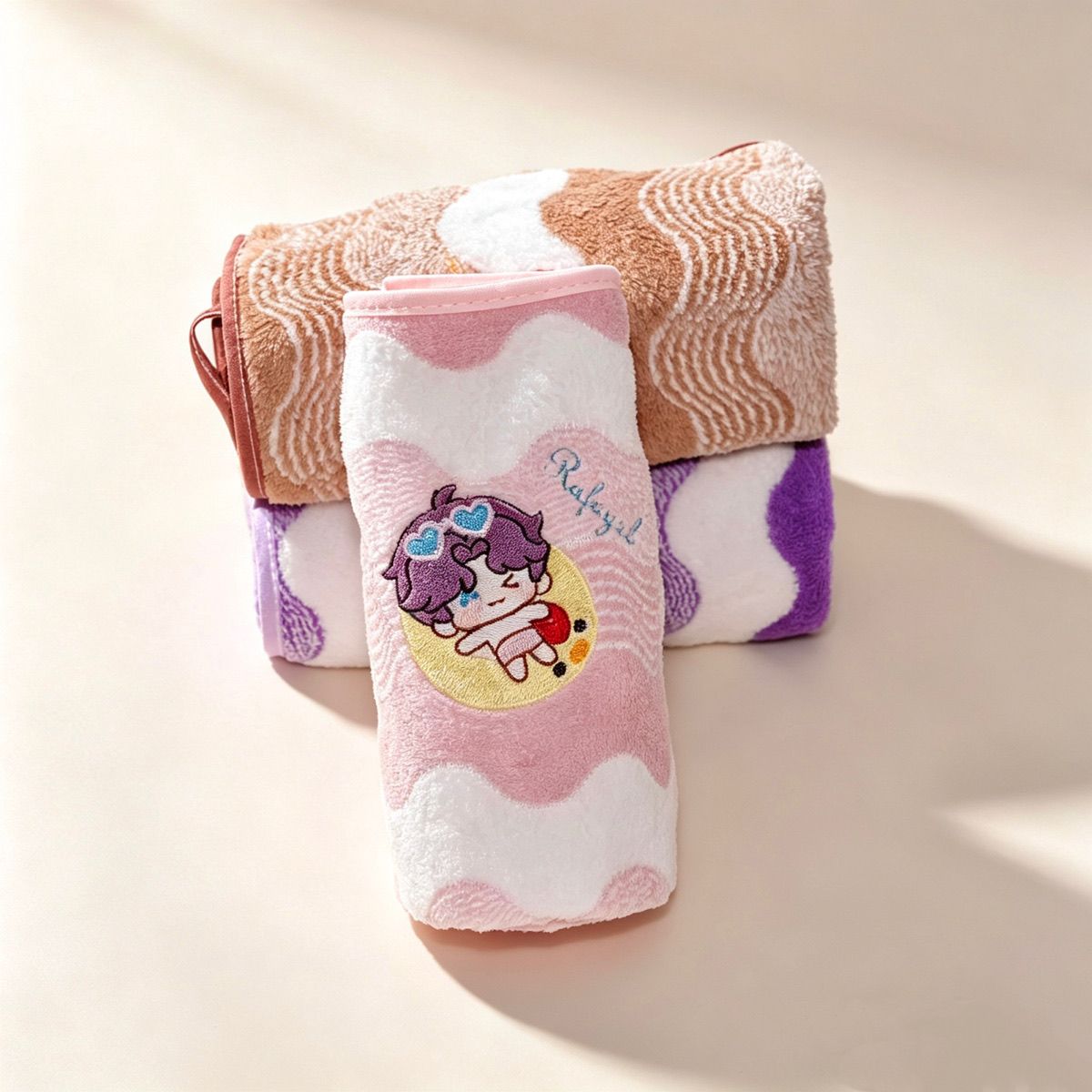 Asciugamano in pile corallo An - Embroidery Love recensione e prezzo