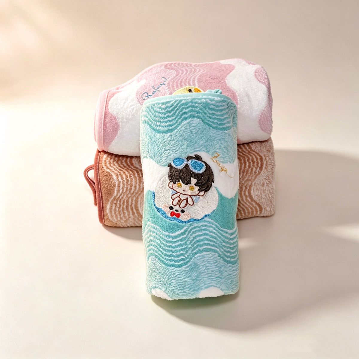 Asciugamano in pile corallo An - Embroidery Love recensione e prezzo