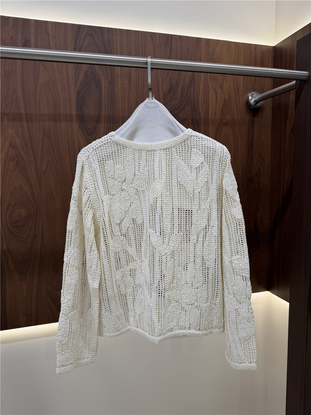 Set in maglia traforata ricama - Embroidery Cardigan recensione e prezzo