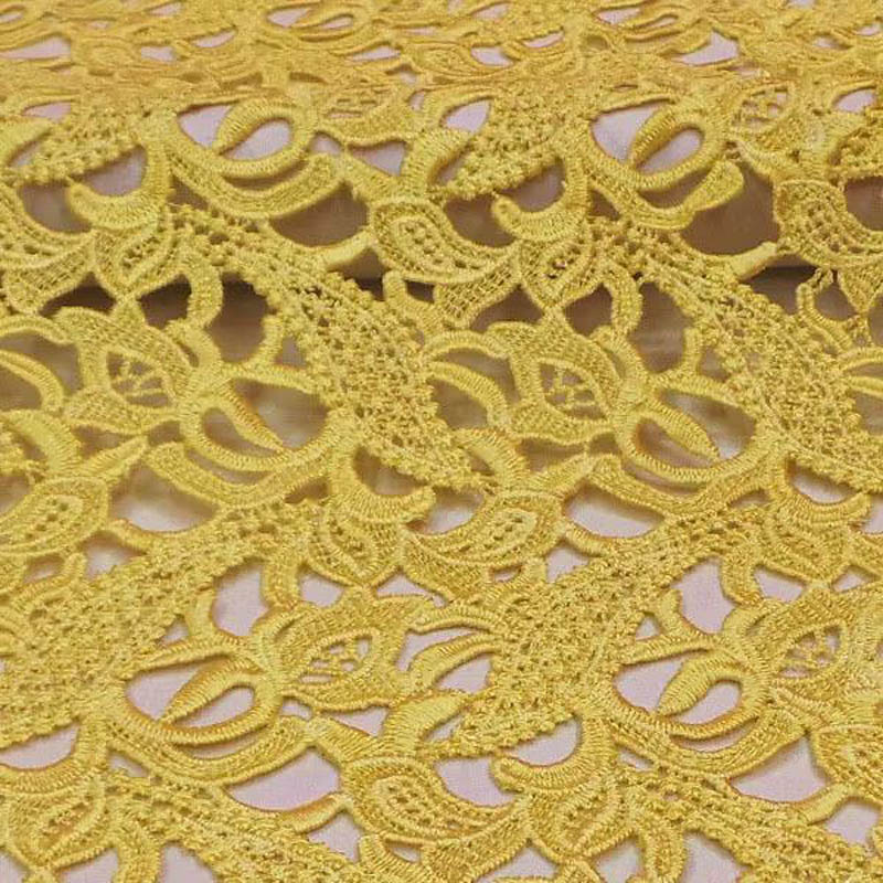 tessuto di pizzo di fascia alt - Embroidery Yellow Flower recensione e prezzo