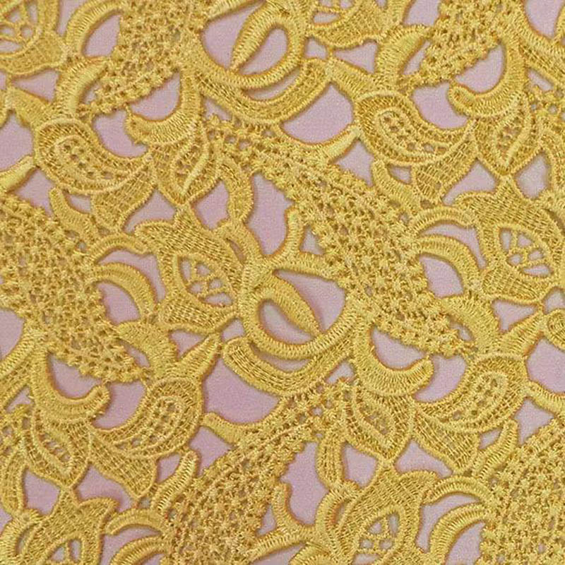tessuto di pizzo di fascia alt - Embroidery Yellow Flower recensione e prezzo