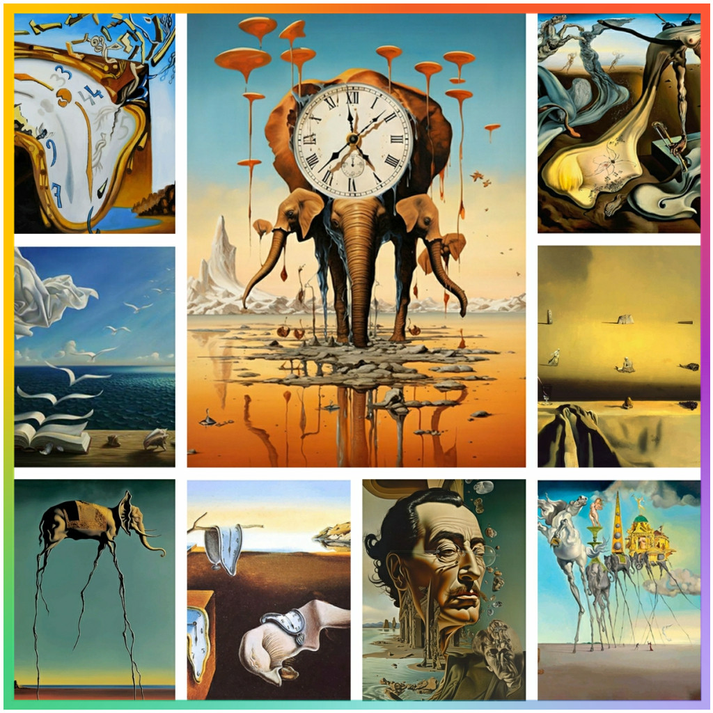 Surrealismo Opere d'arte famos - Embroidery Cross Stitch Patterns recensione e prezzo