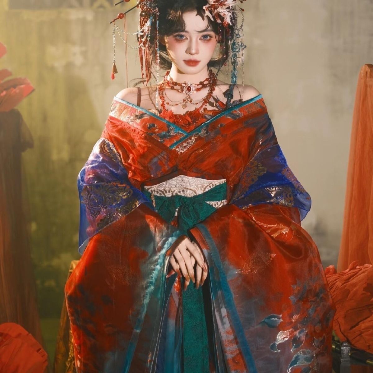 Hanfu Nero Blu Ricamato da Don - Embroidery Uniforms recensione e prezzo