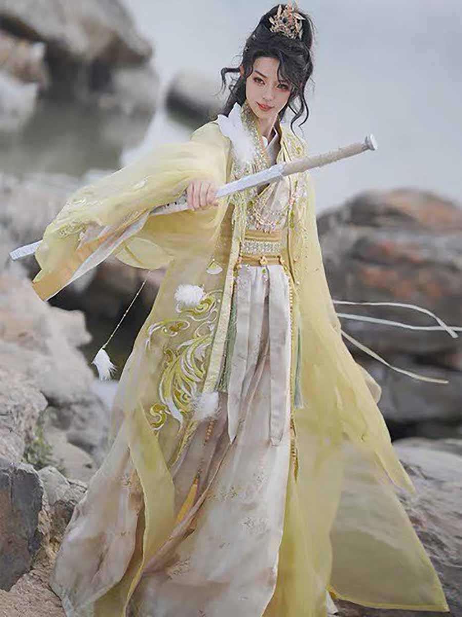Costume Hanfu da Spadaccino Wu - Embroidery Outfit recensione e prezzo