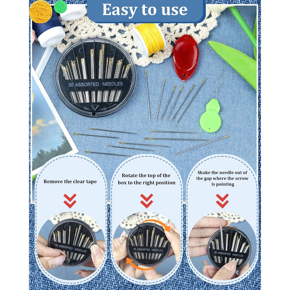 Set di 30 Aghi da Cucito in Ac - Embroidery Kit Set recensione e prezzo