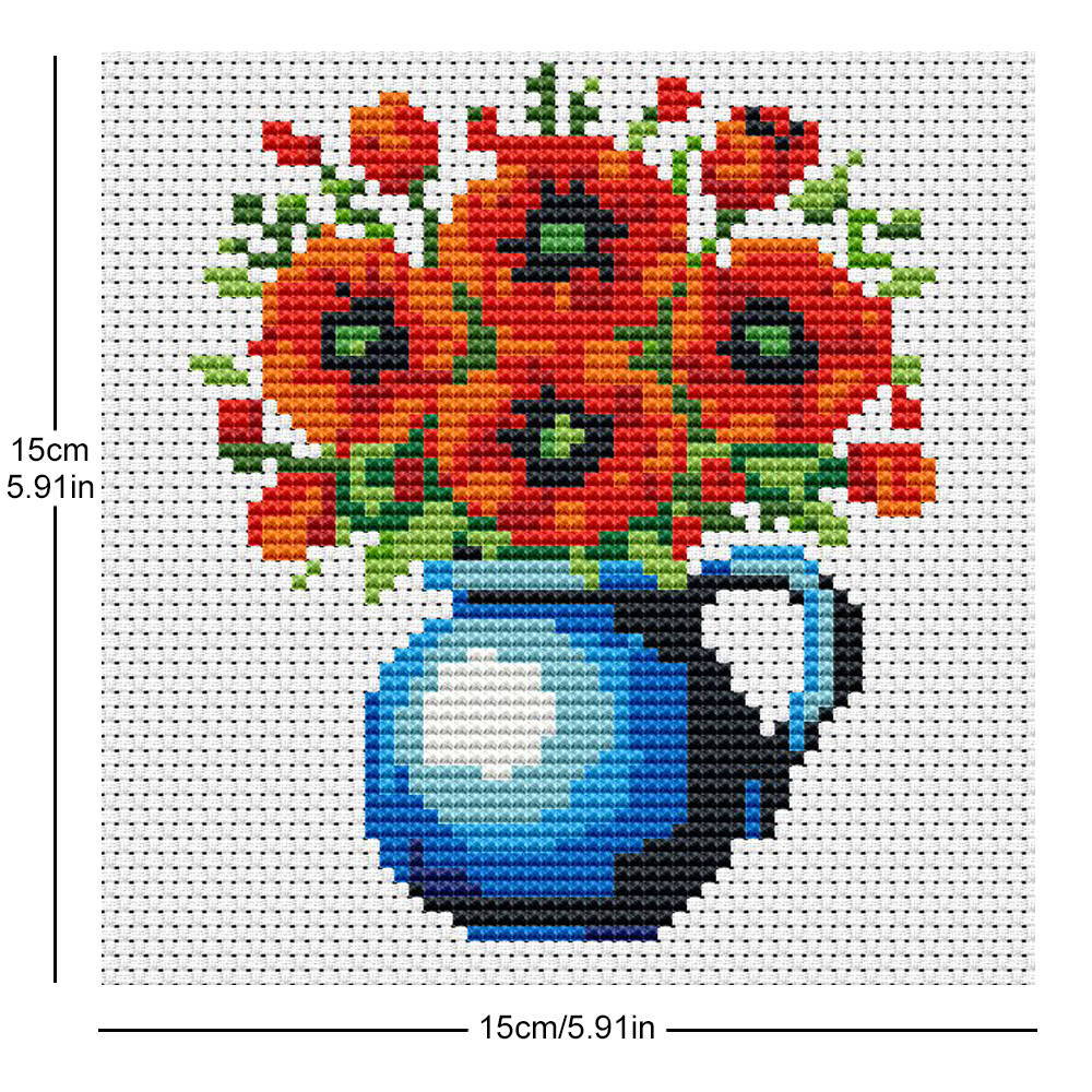 Evershine Set di 8 Mini Vasi c - Embroidery Design Patterns Flowers recensione e prezzo