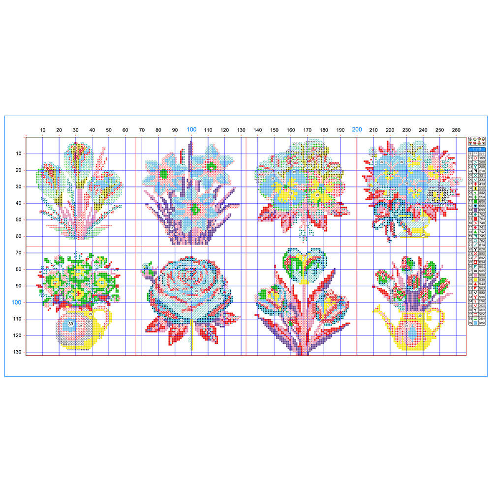 Evershine Set di 8 Mini Vasi c - Embroidery Design Patterns Flowers recensione e prezzo