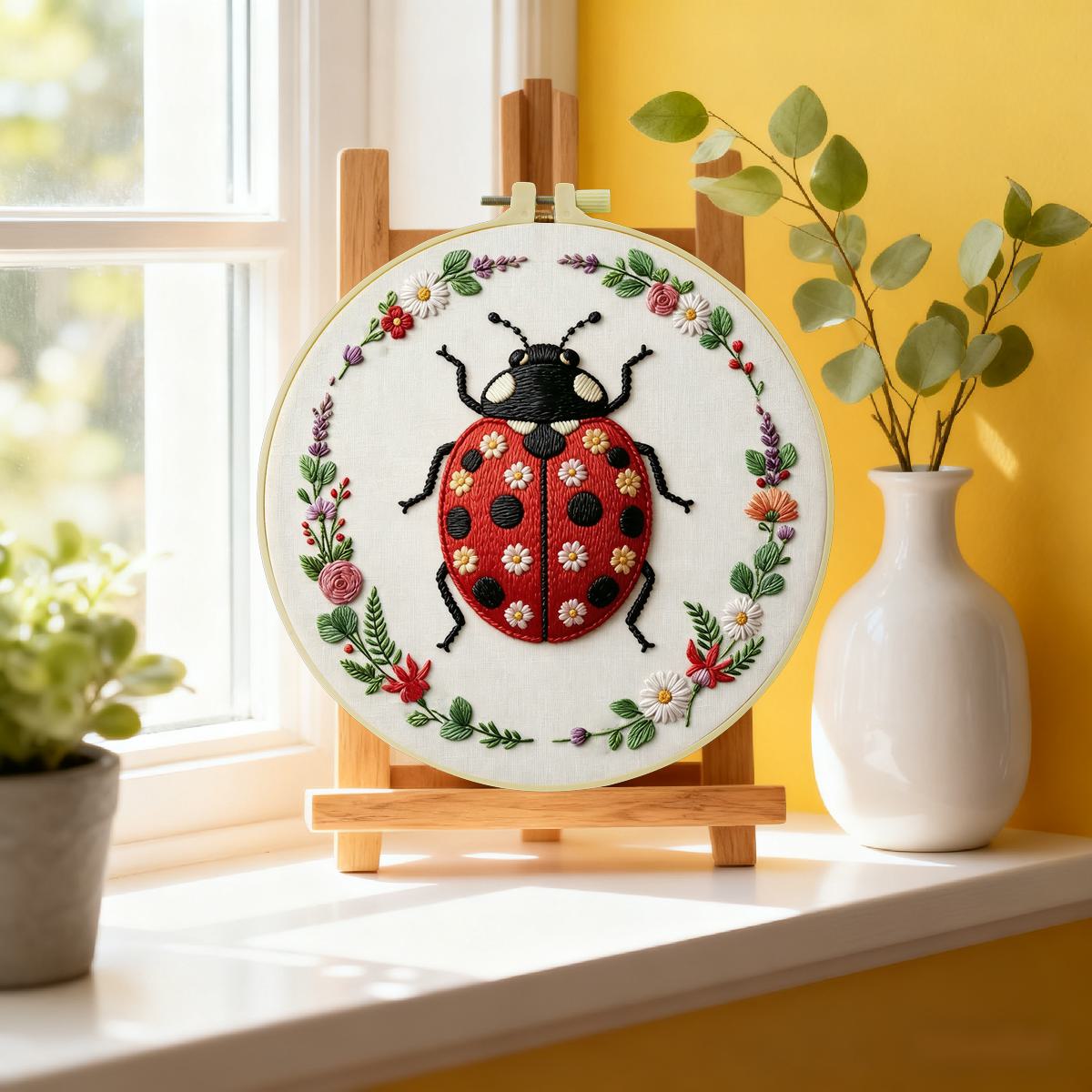1 pz Kit Ricamo Coccinella 20x - Embroidery Lady Bug recensione e prezzo