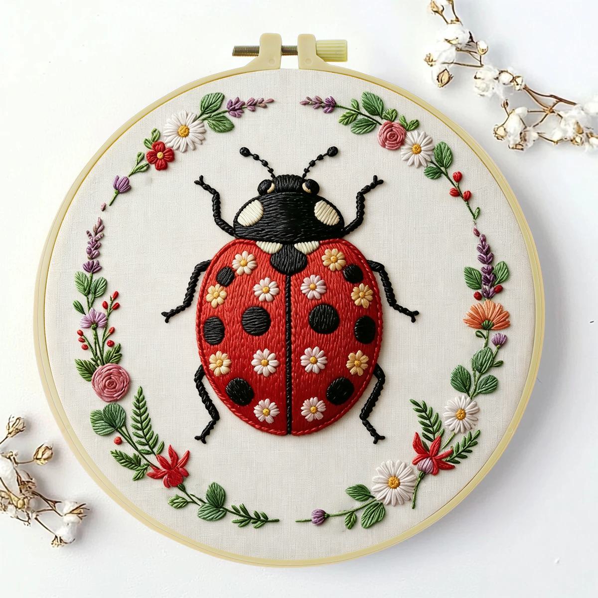 1 pz Kit Ricamo Coccinella 20x - Embroidery Lady Bug recensione e prezzo