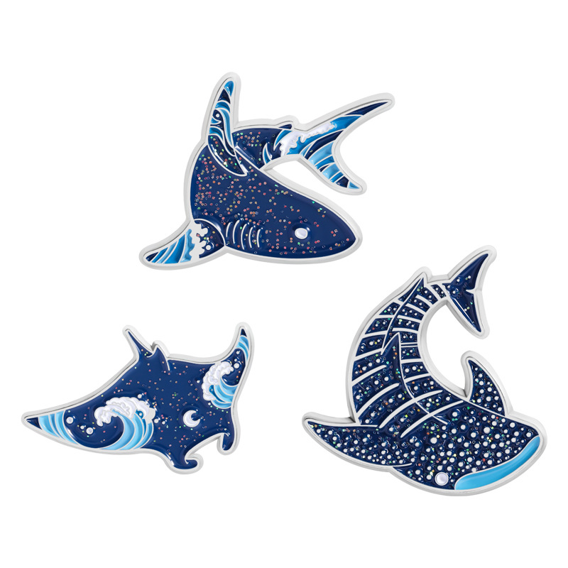 Spille smaltate con creature m - Embroidery Fish recensione e prezzo