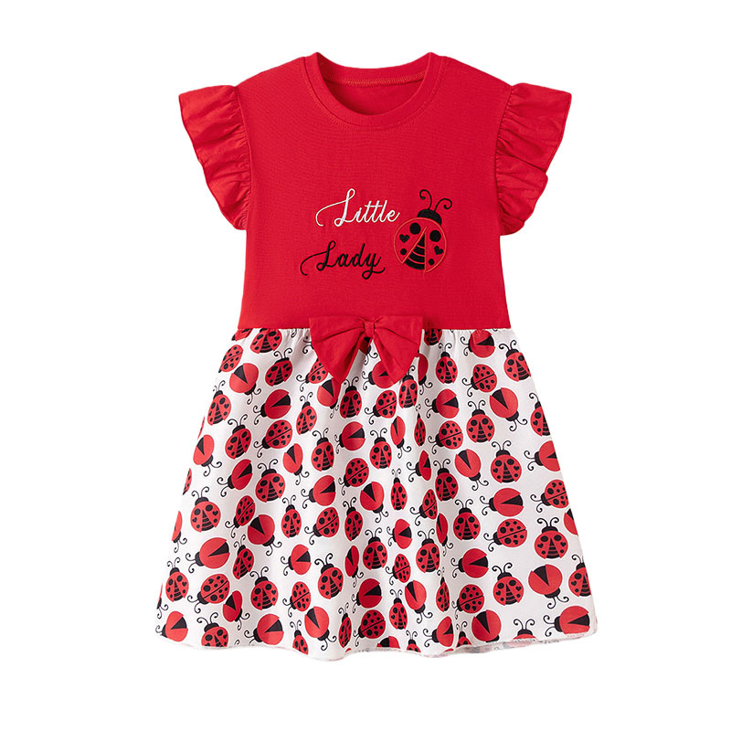 Abiti da ragazza a maniche cor - Embroidery Lady Bug recensione e prezzo
