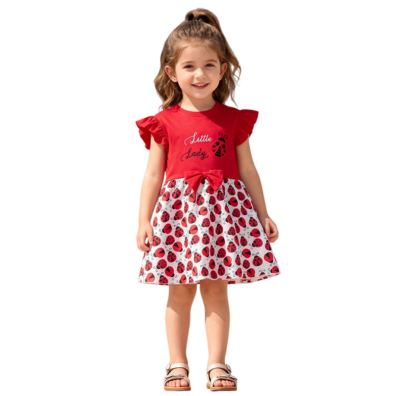 Abiti da ragazza a maniche cor - Embroidery Lady Bug recensione e prezzo