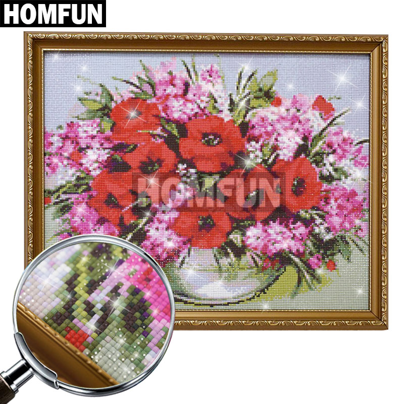 HOMFUN punta quadra/rotonda 5D - Embroidery Cross Stitch Patterns recensione e prezzo