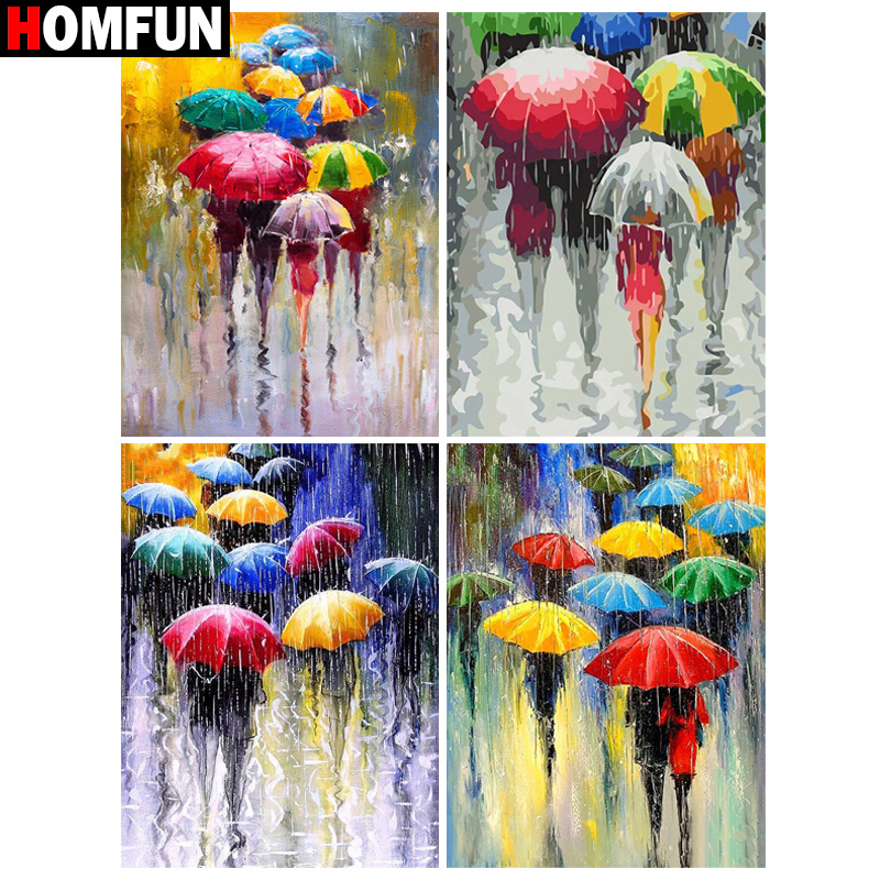 HOMFUN 5D diamante modello str - Embroidery Cross Stitch Patterns recensione e prezzo