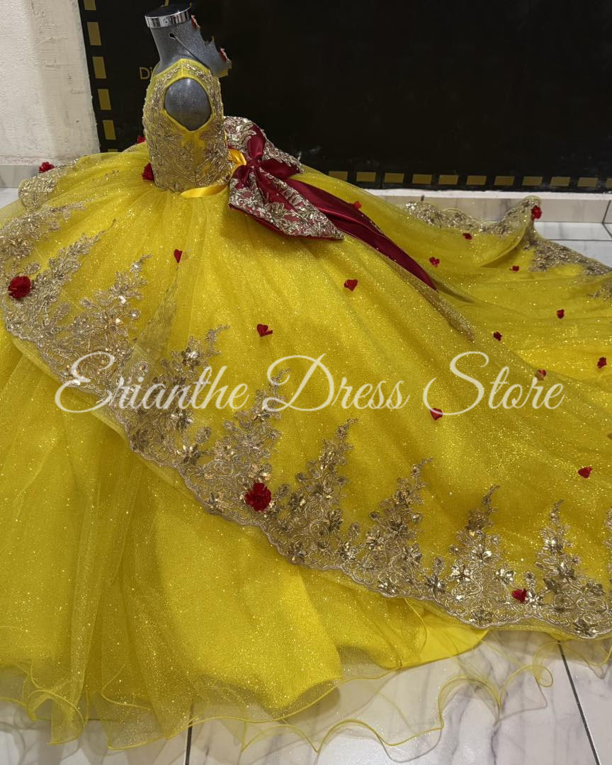 Abito da ragazza di fiore gial - Embroidery Yellow Flower recensione e prezzo